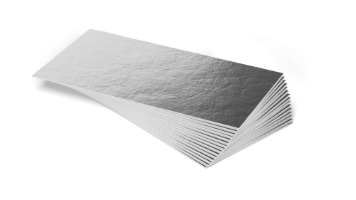 Foil-coated cardboard