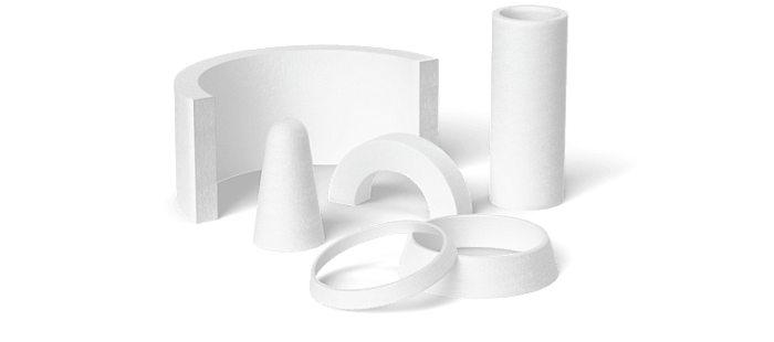 Shaped fibre products
